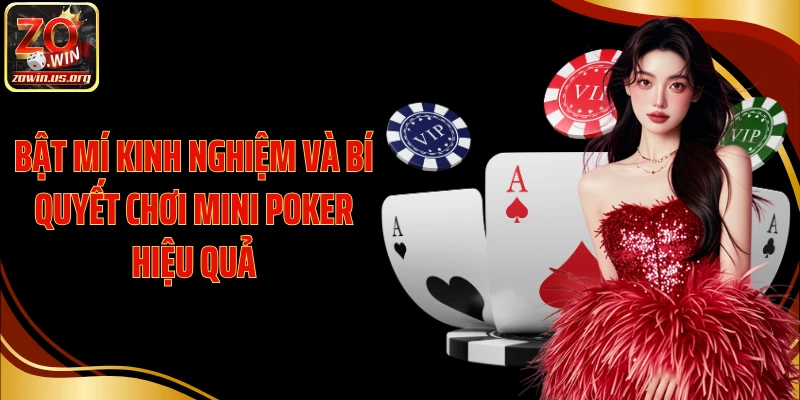 Bật mí kinh nghiệm và bí quyết chơi Mini Poker hiệu quả